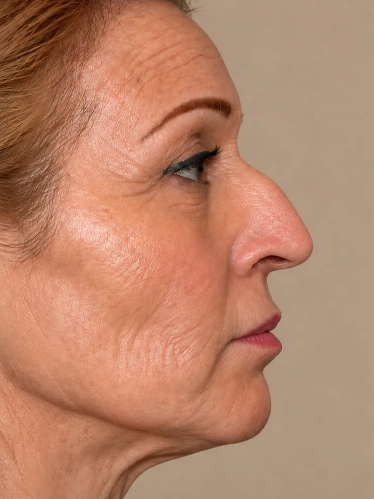 Antes de una cirugía de rinoplastia - caso 5.1